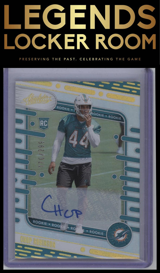 2024 Panini Absolute #121 Chop Robinson Signature Rookies Spectrum #/299