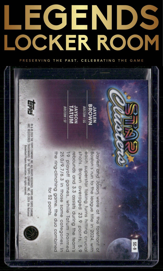 2023-24 Topps Chrome Cosmic #SC-9 Jayson Tatum / Jaylen Brown Star Clusters