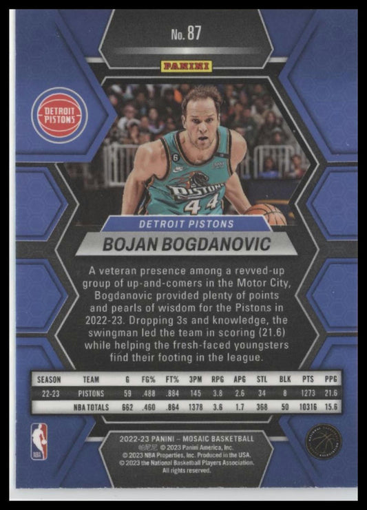 2022-23 Panini Mosaic #87 Bojan Bogdanovic