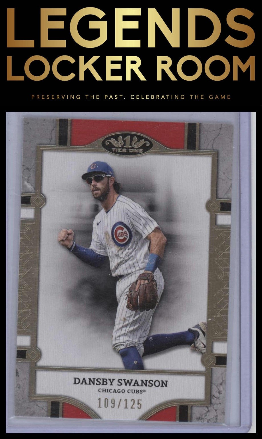 2024 Topps Tier One #34 Dansby Swanson Holo Gold Foil