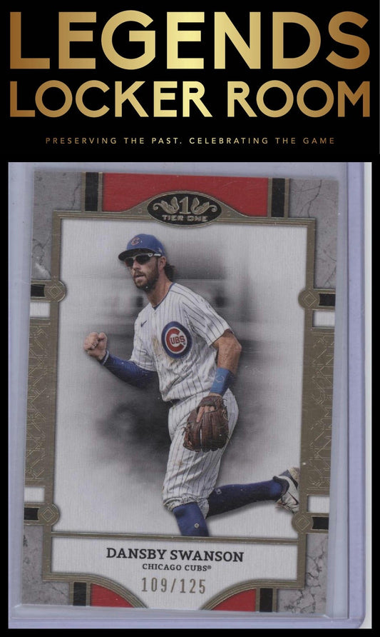2024 Topps Tier One #34 Dansby Swanson Holo Gold Foil