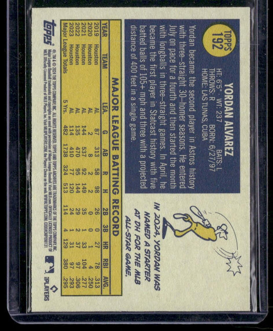 2024 Topps Archives #192b Yordan Alvarez