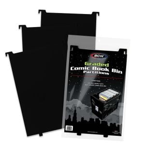 Graded Comic Book Bin Partitions - Black