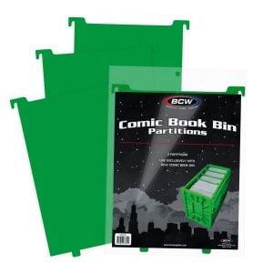 Comic Book Bin Partitions - Green