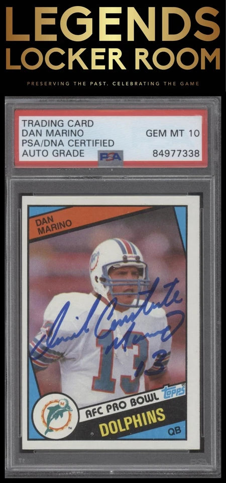 1984 Topps #123 Dan Marino Auto PSA 10