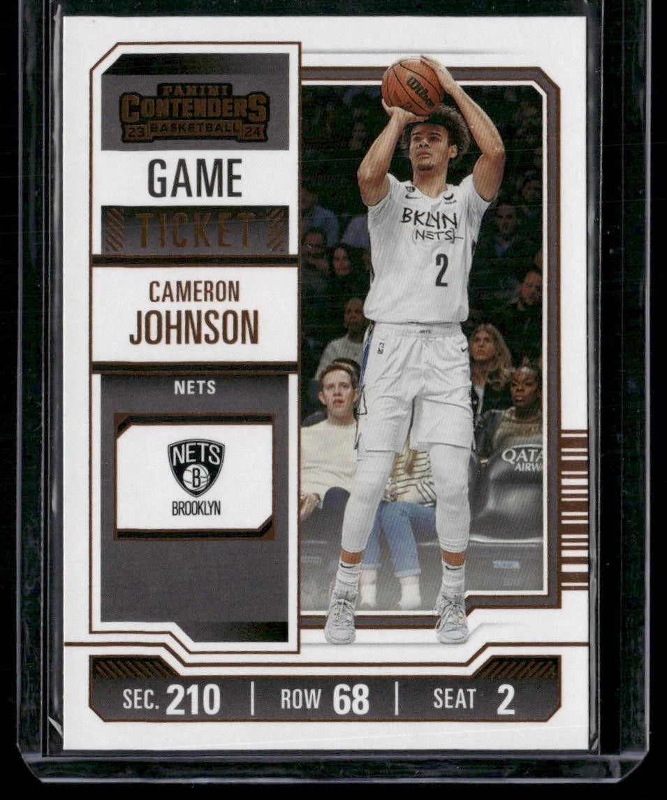 2023-24 Panini Contenders #19 Cameron Johnson Season Ticket Bronze