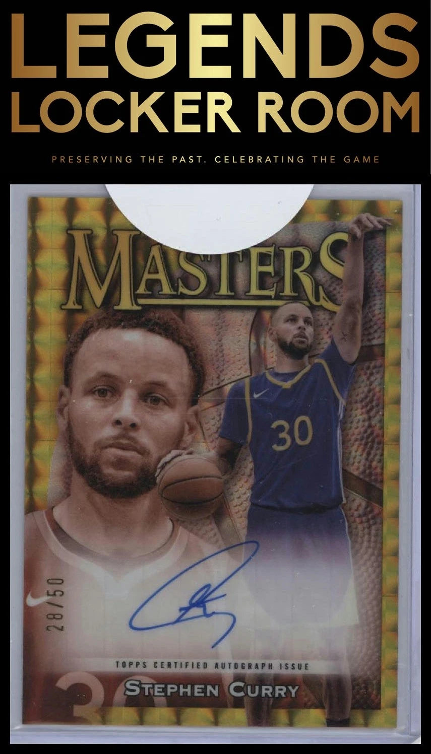 2023-24 Finest #MA-SC Stephen Curry Masters Autographs Gold Refractors