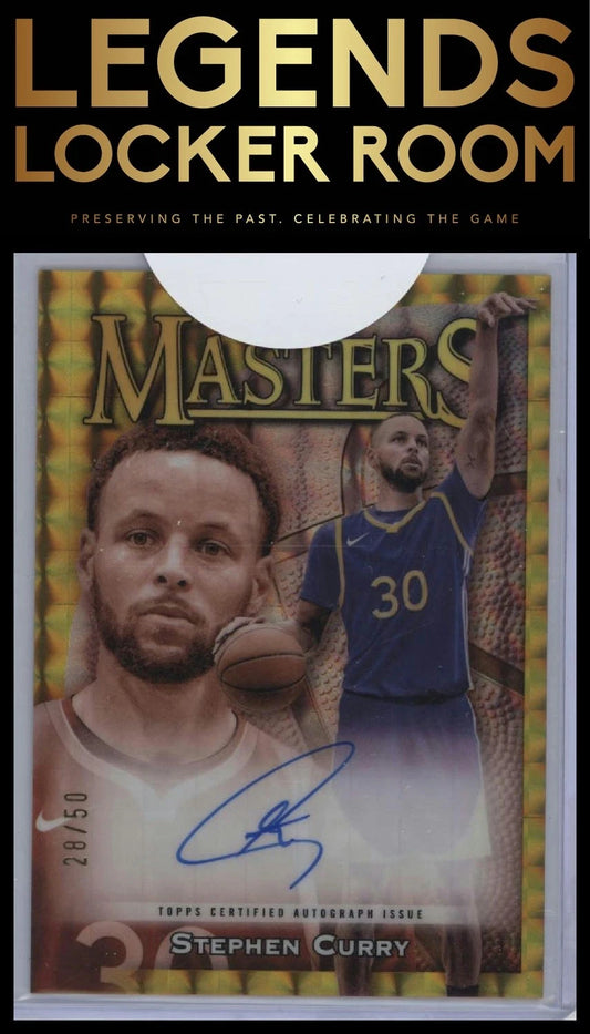 2023-24 Finest #MA-SC Stephen Curry Masters Autographs Gold Refractors