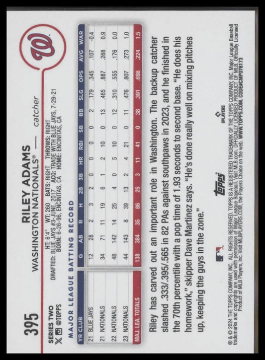 2024 Topps #395 Riley Adams