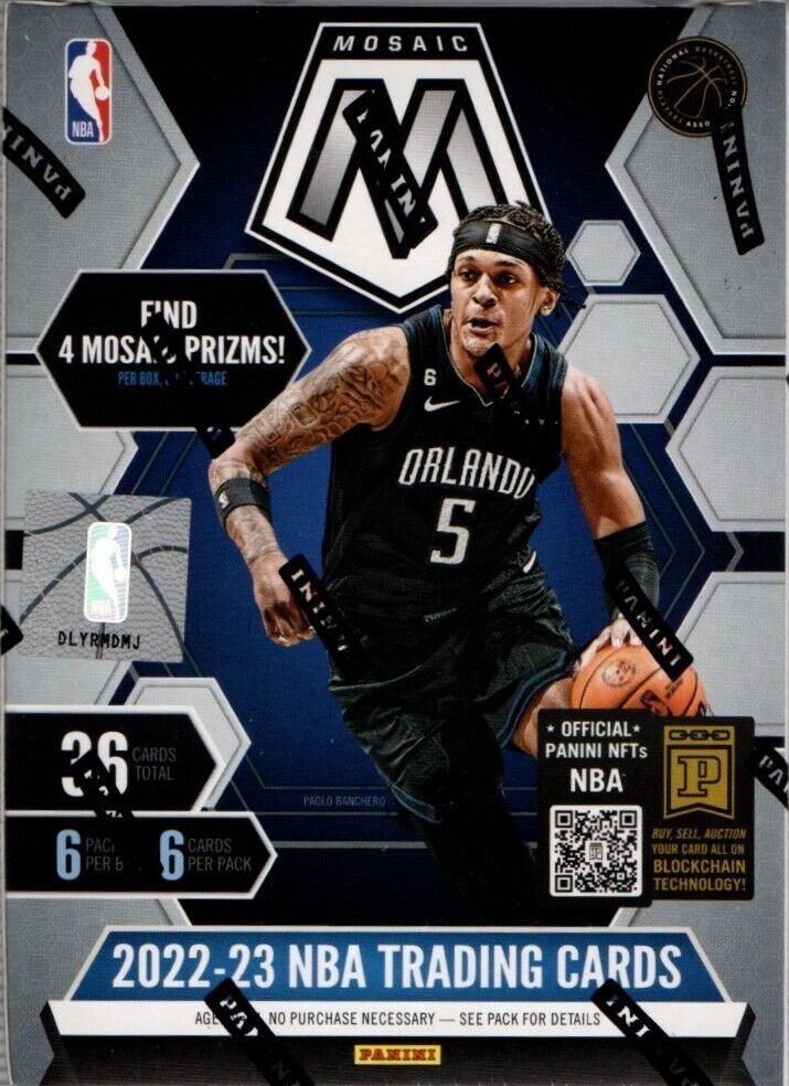 Panini 2022-23 Mosaic Basketball Blaster Box Factory Sealed- 36 Cards