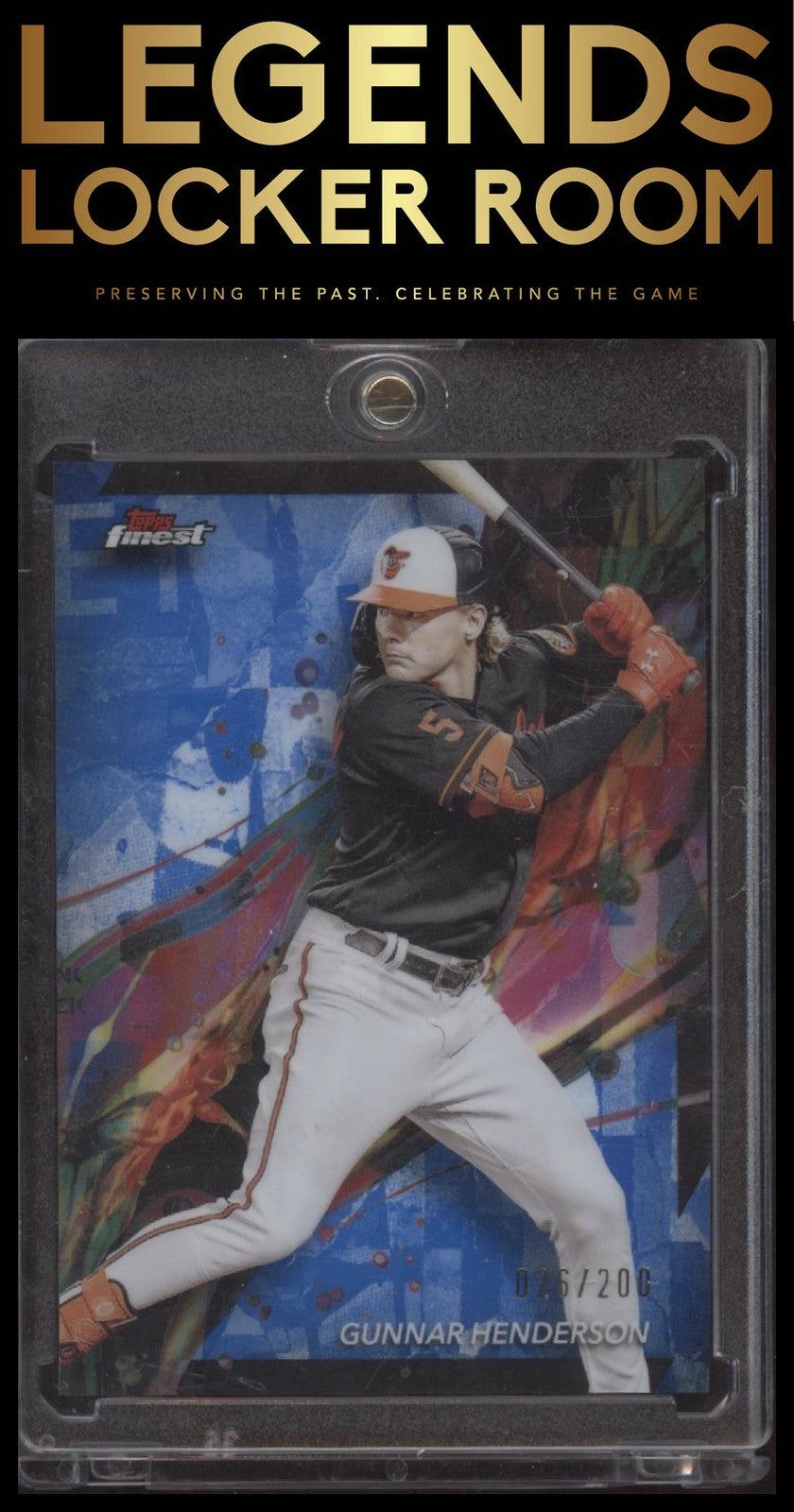 2024 Finest #36 Gunnar Henderson Blue Refractors #/200