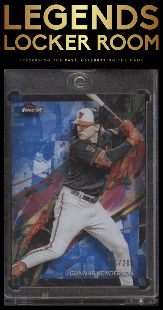 2024 Finest #36 Gunnar Henderson Blue Refractors #/200