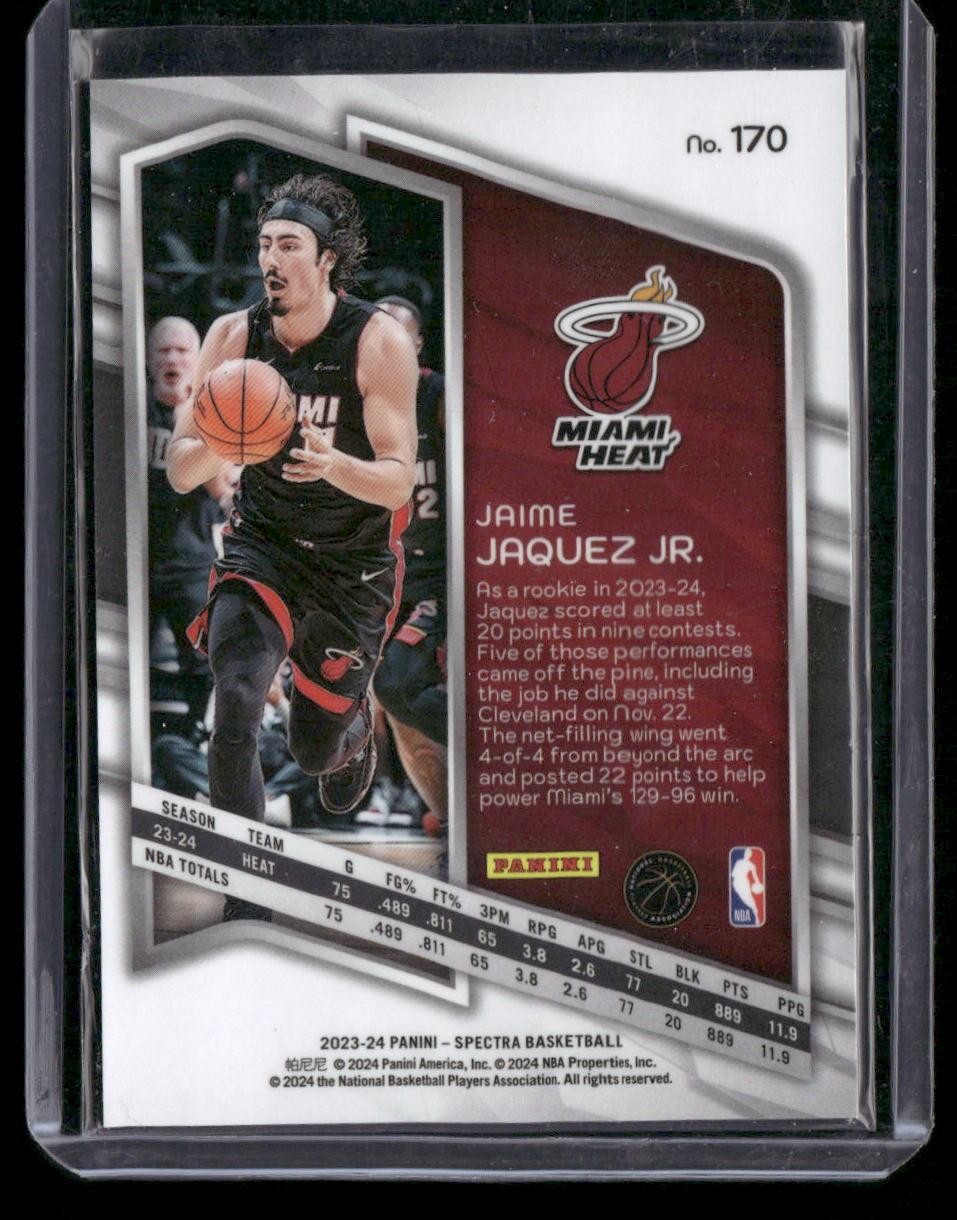 2023-24 Panini Spectra #170 Jaime Jaquez Jr.