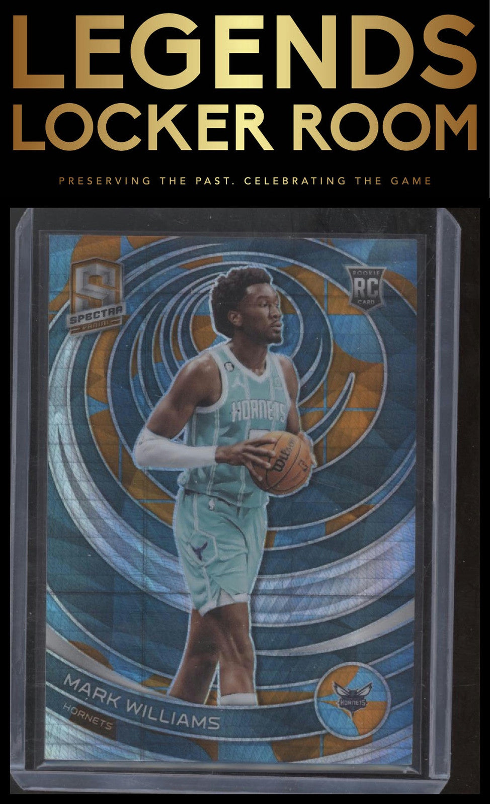2022-23 Panini Spectra #187 Mark Williams Asia Blue and Orange #/49