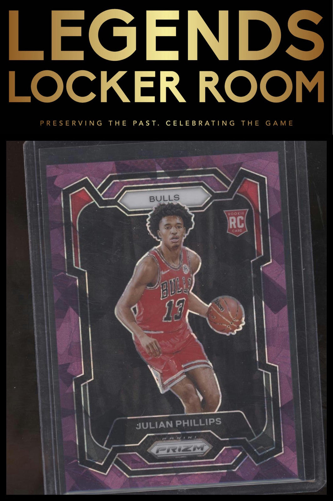 2023-24 Panini Prizm #125 Julian Phillips Prizms Purple Ice #/149