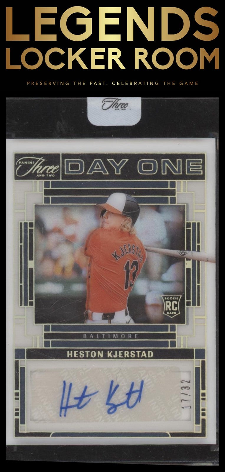 HESTON KJERSTAD 2024 THREE AND TWO ROOKIE DAY ONE AUTOGRAPH RC AUTO /32