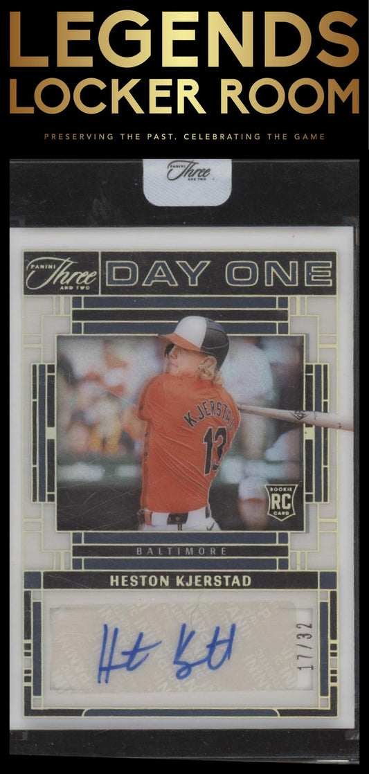 HESTON KJERSTAD 2024 THREE AND TWO ROOKIE DAY ONE AUTOGRAPH RC AUTO /32