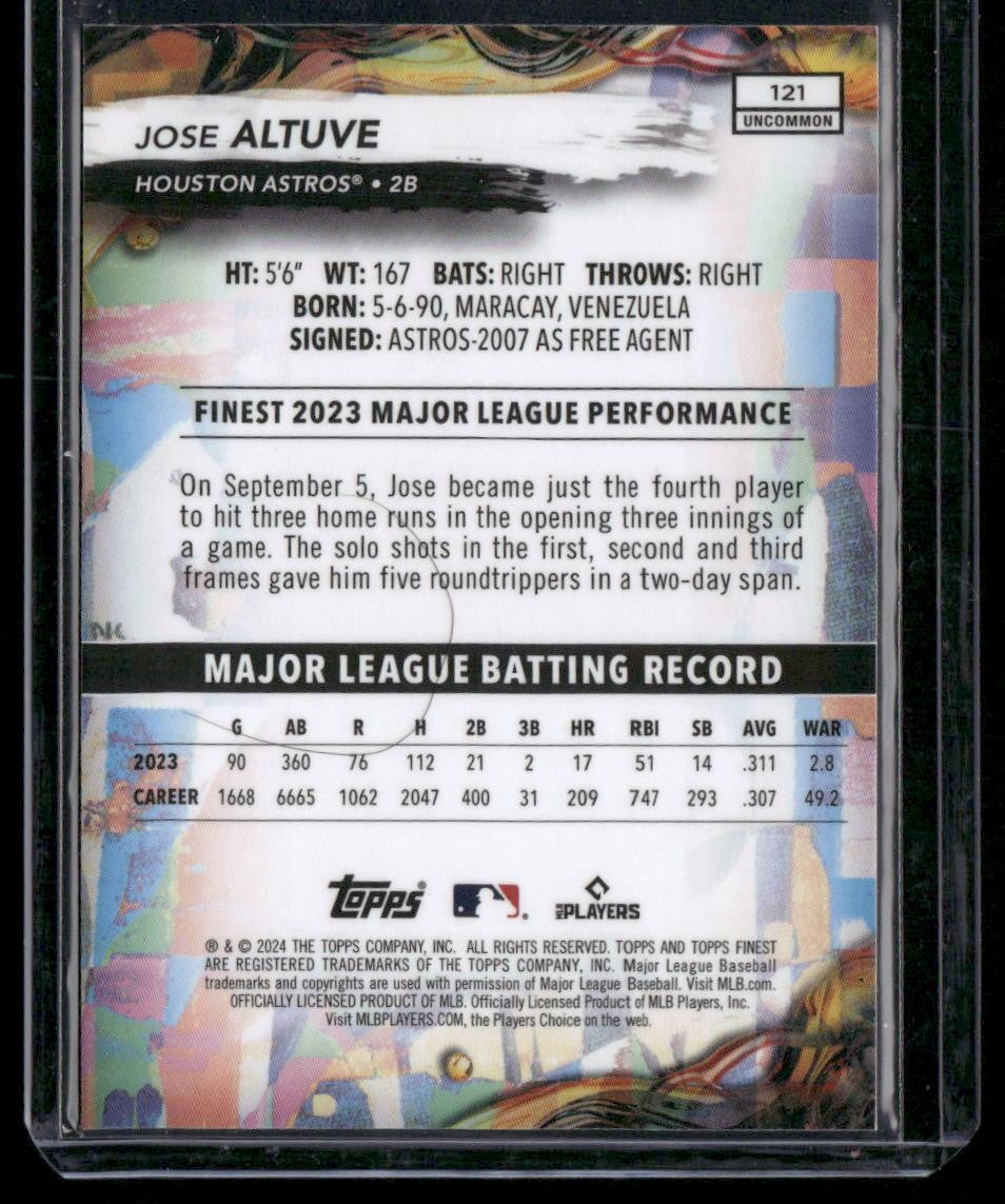 2024 Finest #121 Jose Altuve