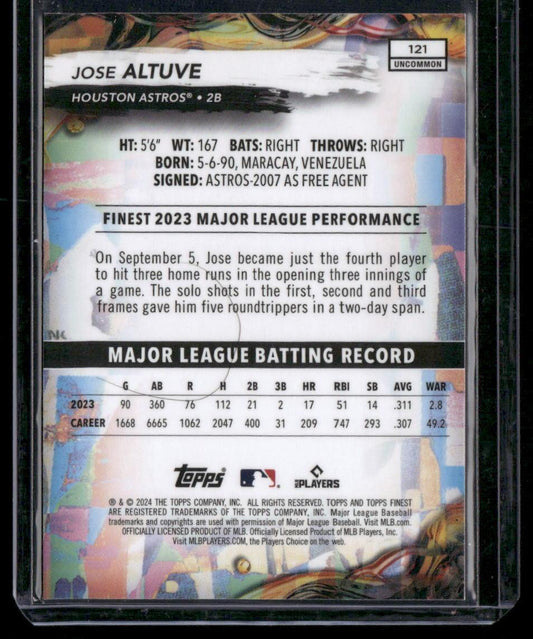 2024 Finest #121 Jose Altuve