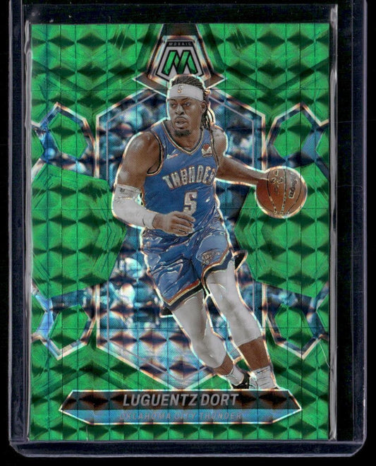 2023-24 Panini Mosaic #191 Luguentz Dort Green