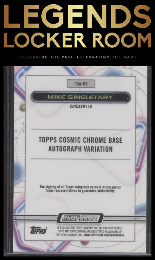 2023 Topps Composite #CCA-MS Mike Singletary Cosmic Chrome Autographs