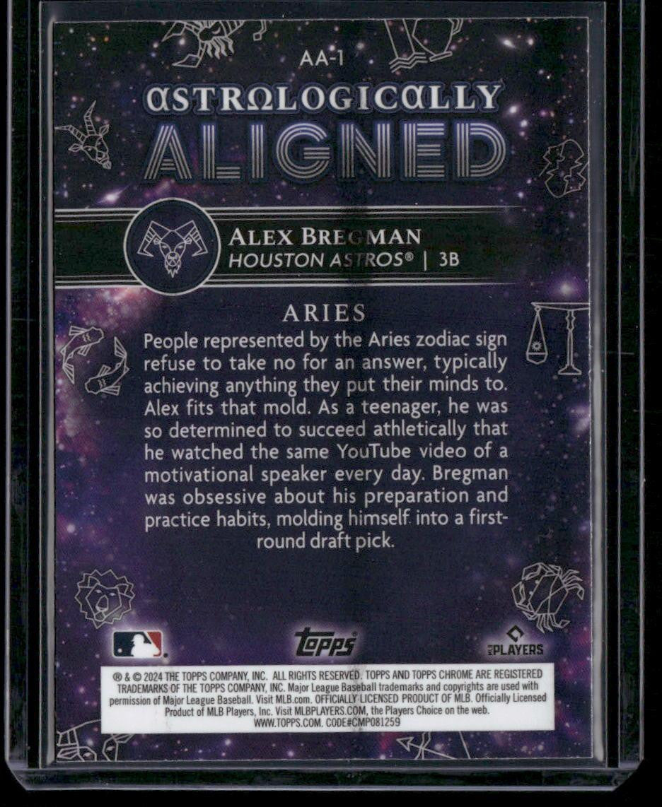 2024 Topps Chrome Cosmic #AA-1 Alex Bregman Astrologically Aligned