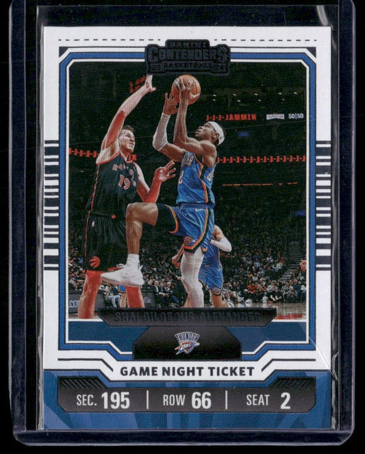 2023-24 Panini Contenders #11 Shai Gilgeous-Alexander Game Night Ticket