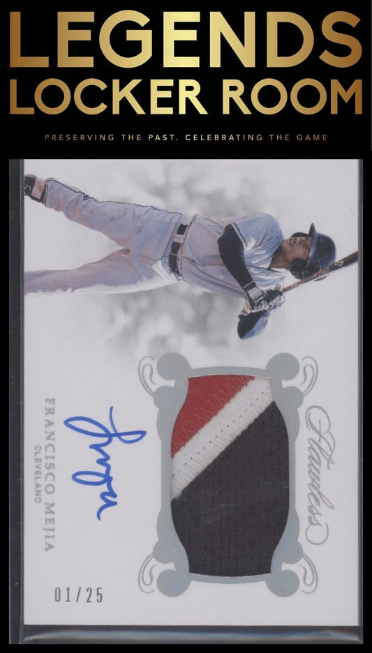 2018 Panini Flawless #RPA-FM Francisco Mejia Rookie Patch Autographs #/25