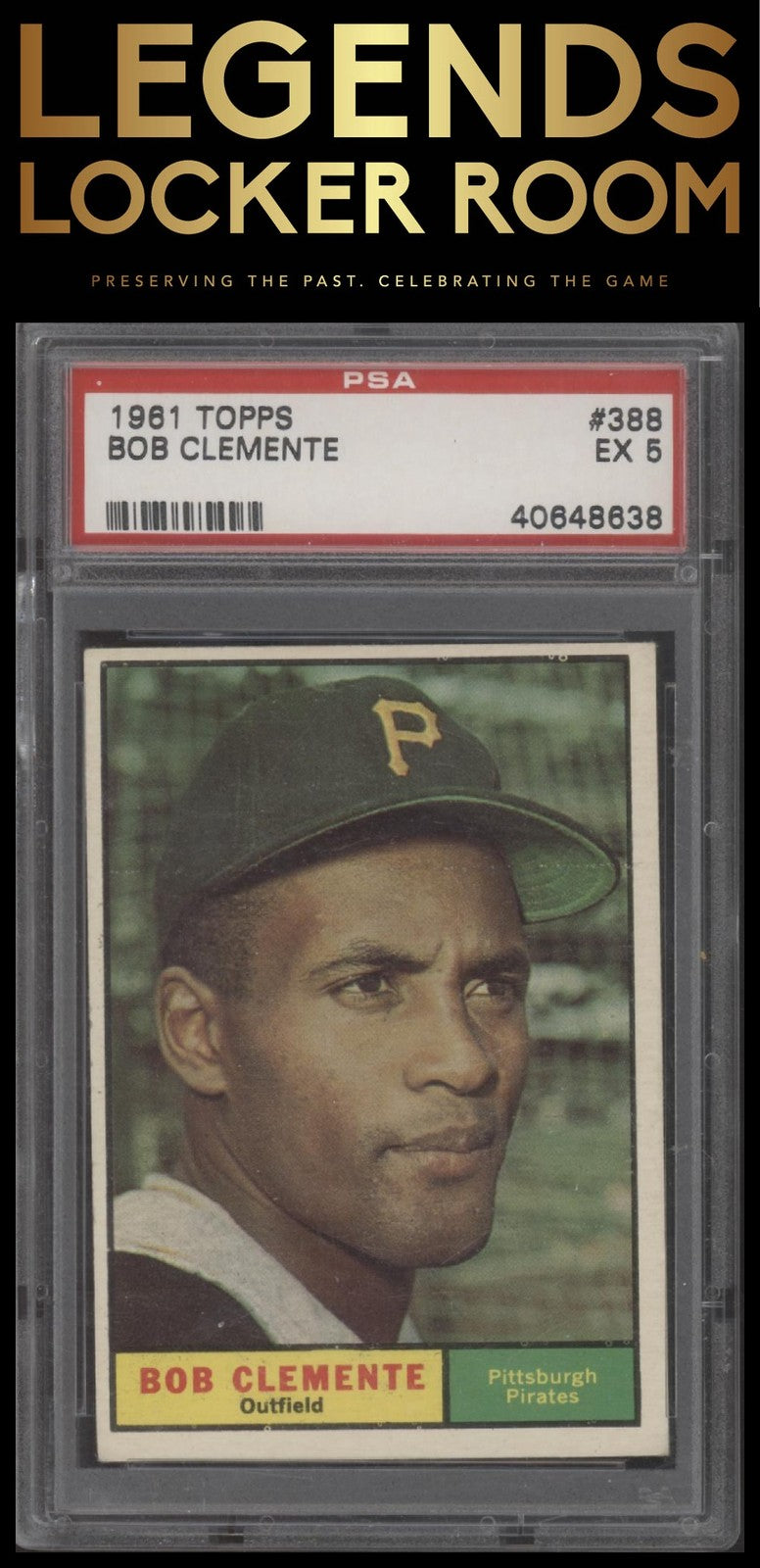 1961 Topps #388 Bob Clemente PSA 5