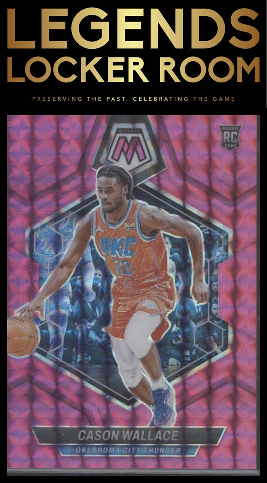 2023-24 Panini Mosaic #218 Cason Wallace Pink #/149