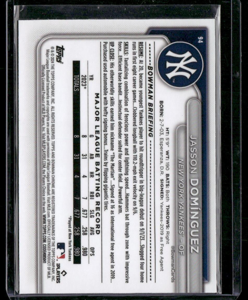 2024 Bowman Chrome #94 Jasson Domínguez