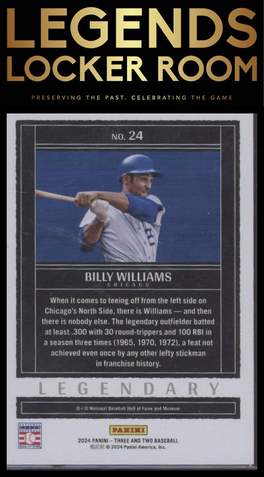 2024 Panini Three and Two #24 Billy Williams Legendary #/99