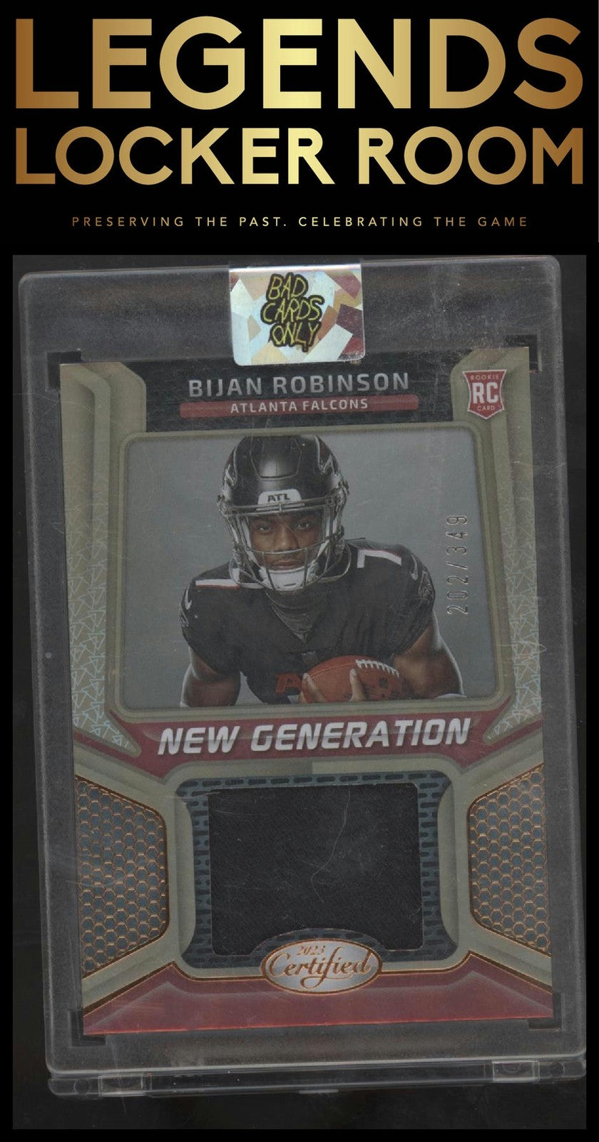 2023 Panini Certified Bijan Robinson New Generation Jerseys Mirror Bronze #/349