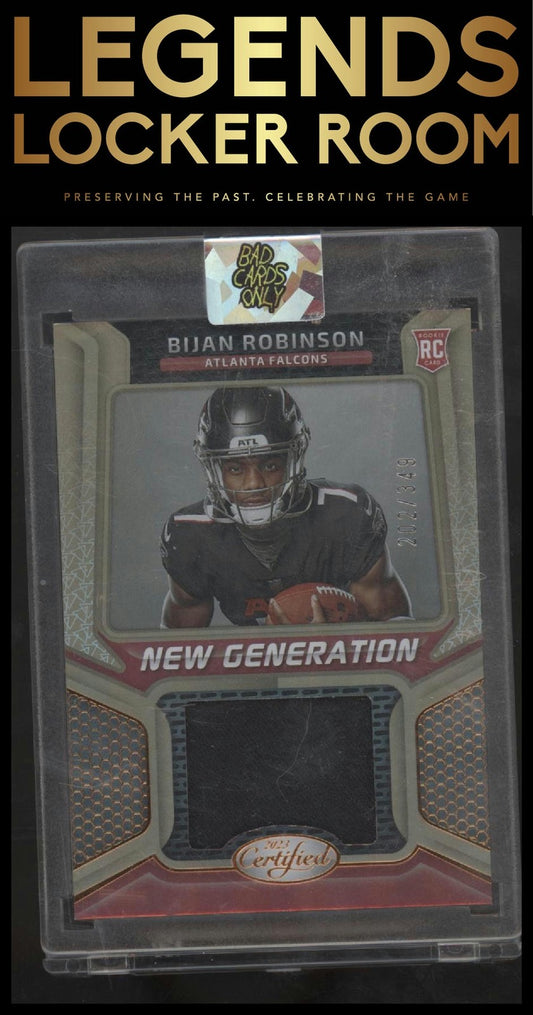 2023 Panini Certified Bijan Robinson New Generation Jerseys Mirror Bronze #/349