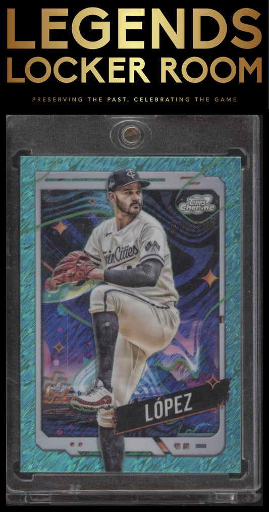 2024 Topps Chrome Cosmic #24 Pablo López Aqua Equinox Refractors #/199