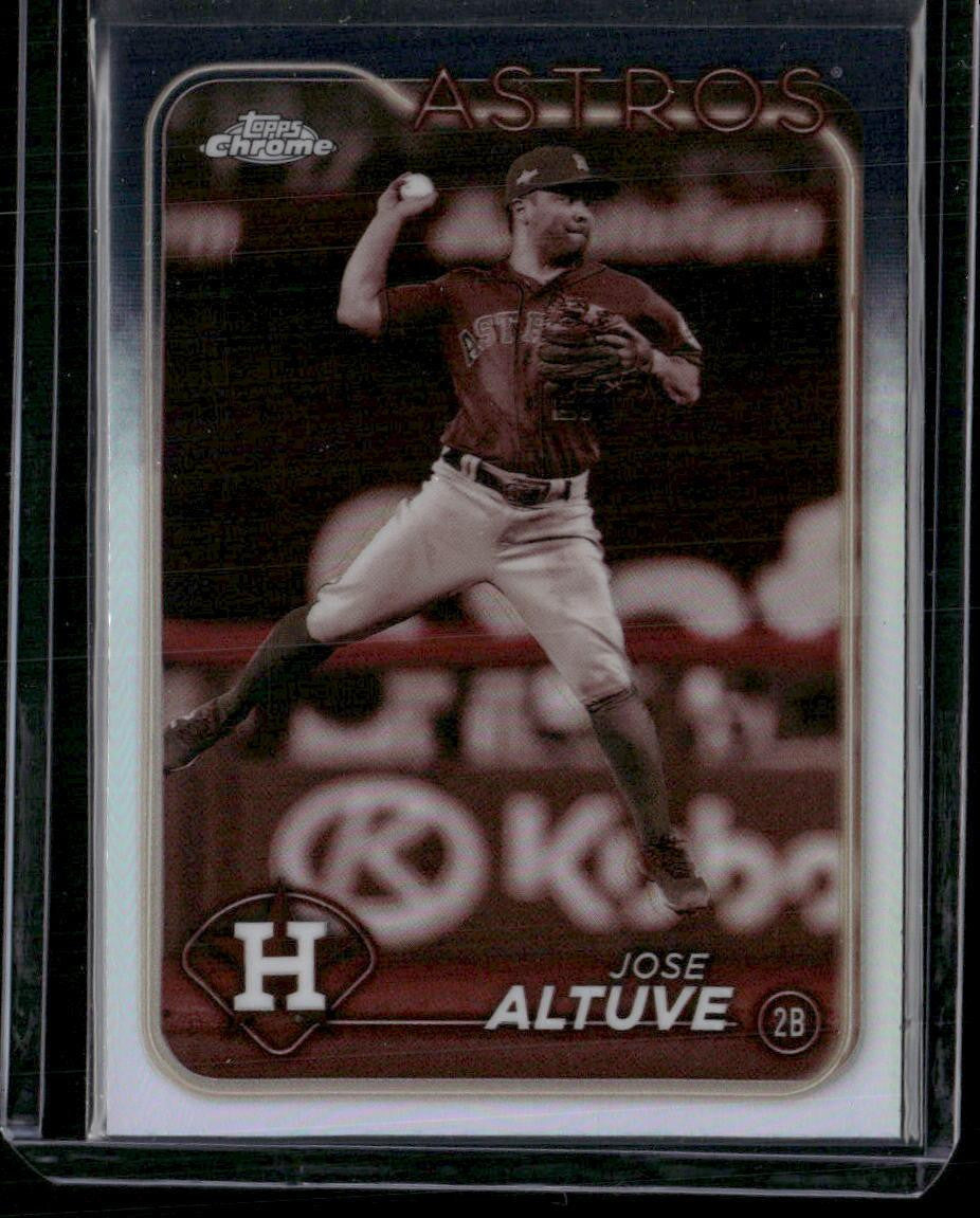 2024 Topps Chrome #58 Jose Altuve Sepia Refractors