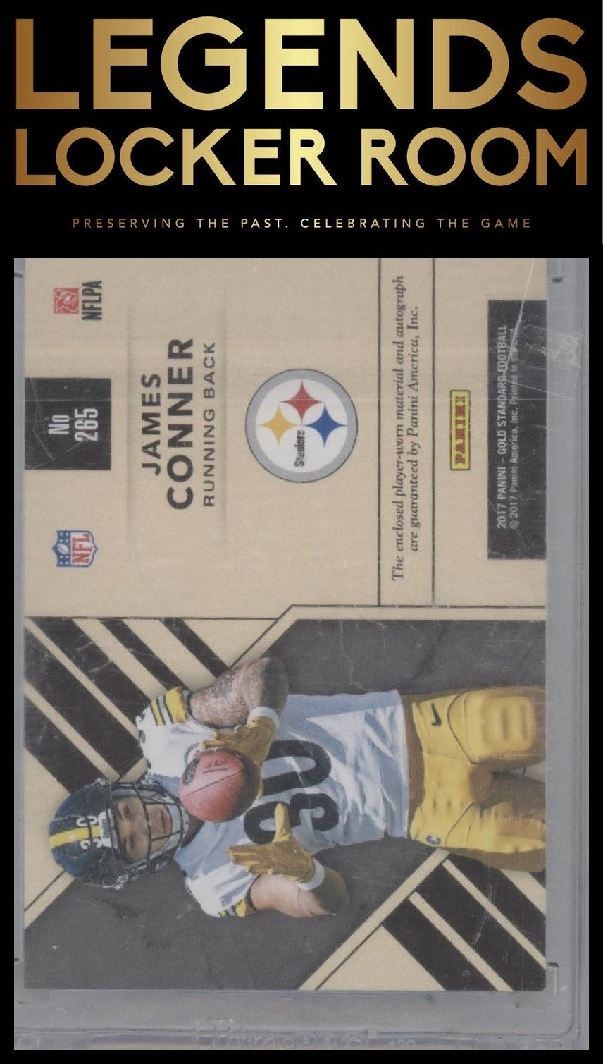 2017 Panini Gold Standard James Conner Rookie Jersey Auto Double Prime #/25