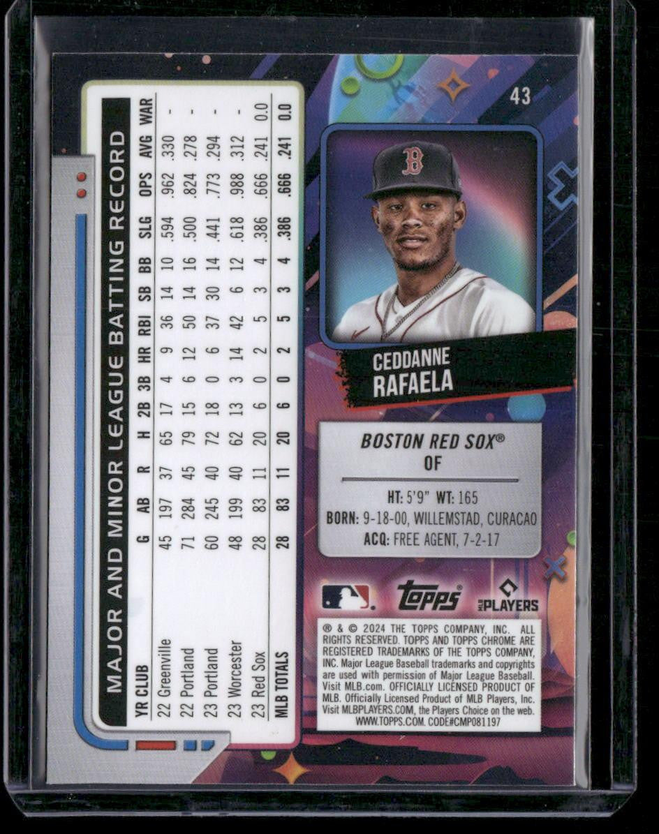 2024 Topps Chrome Cosmic #43 Ceddanne Rafaela