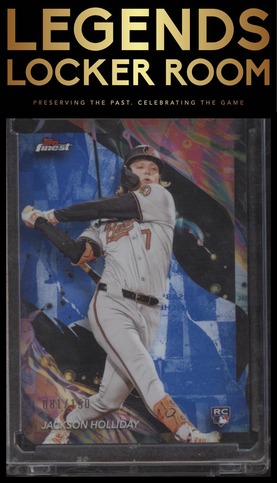 2024 Finest #162 Jackson Holliday Blue Refractors #/150