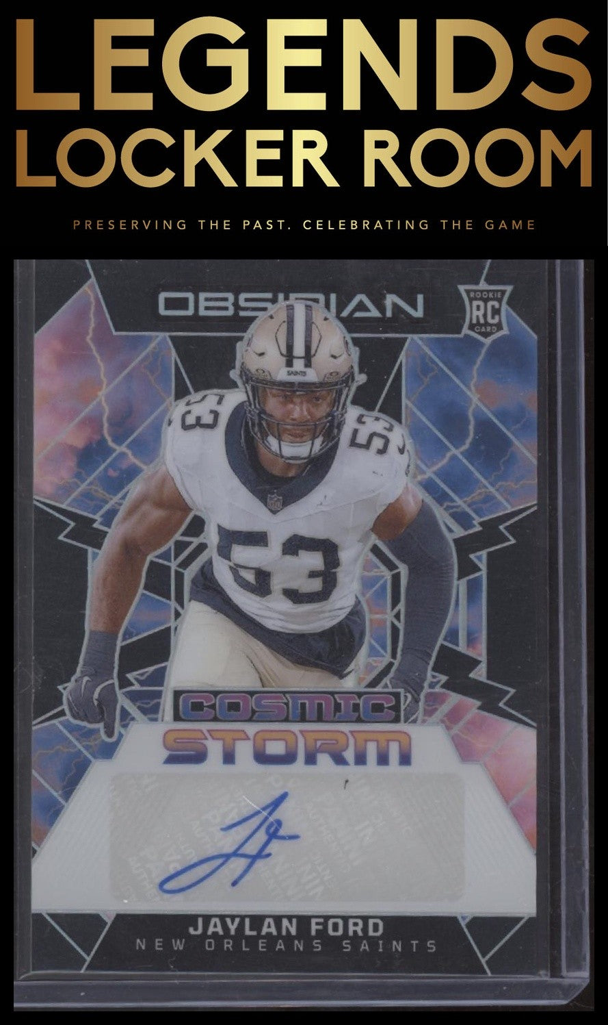 2024 Panini Obsidian Jaylan Ford Cosmic Storm
