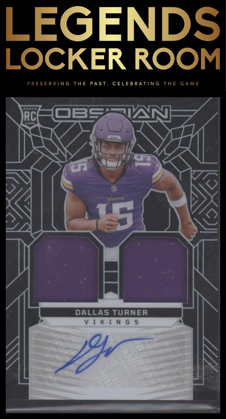 2024 Panini Obsidian Dallas Turner Rookie Material Ink /299