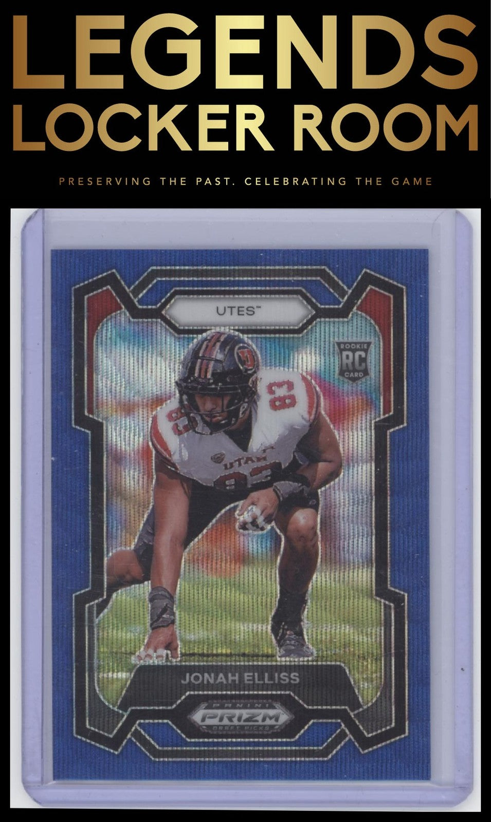 2024 Panini Prizm Draft Picks #164 Jonah Elliss Blue Wave #/249