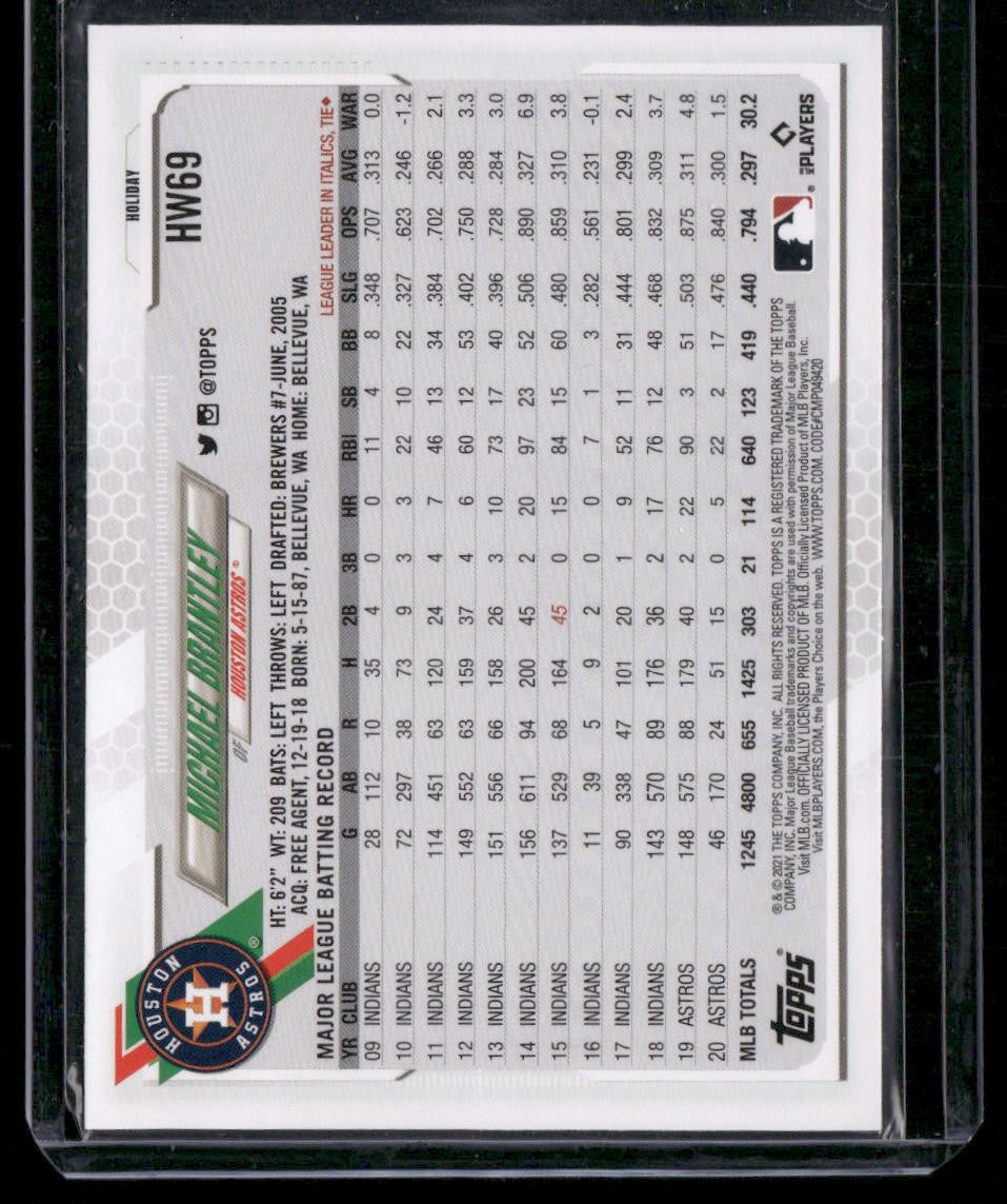 2021 Topps Holiday #HW69 Michael Brantley