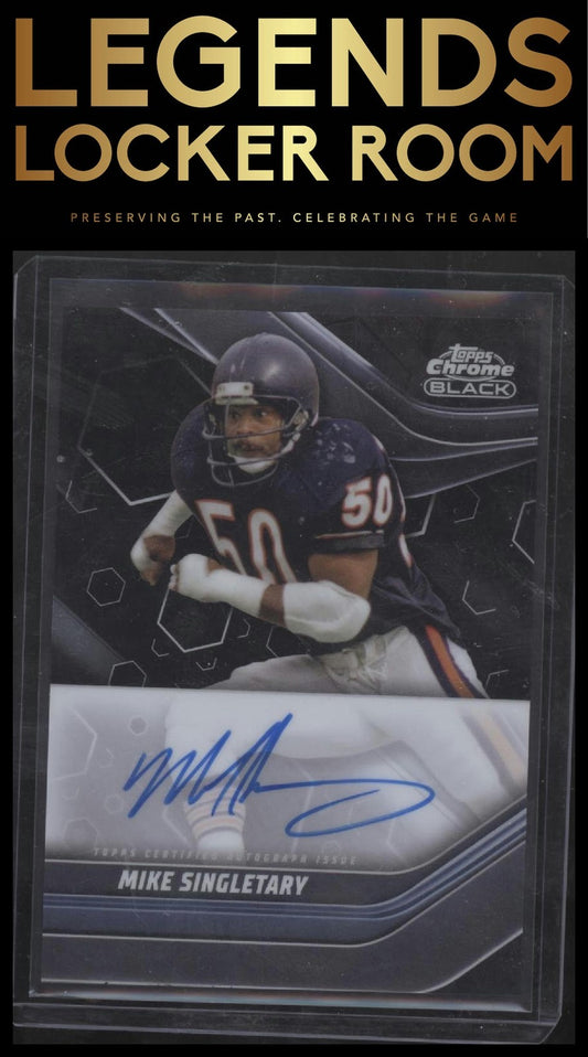 2023 Topps Composite #TCBA-MS Mike Singletary Topps Chrome Black Autographs