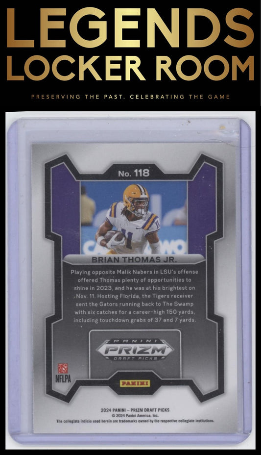 2024 Panini Prizm Draft Picks #118 Brian Thomas Jr.