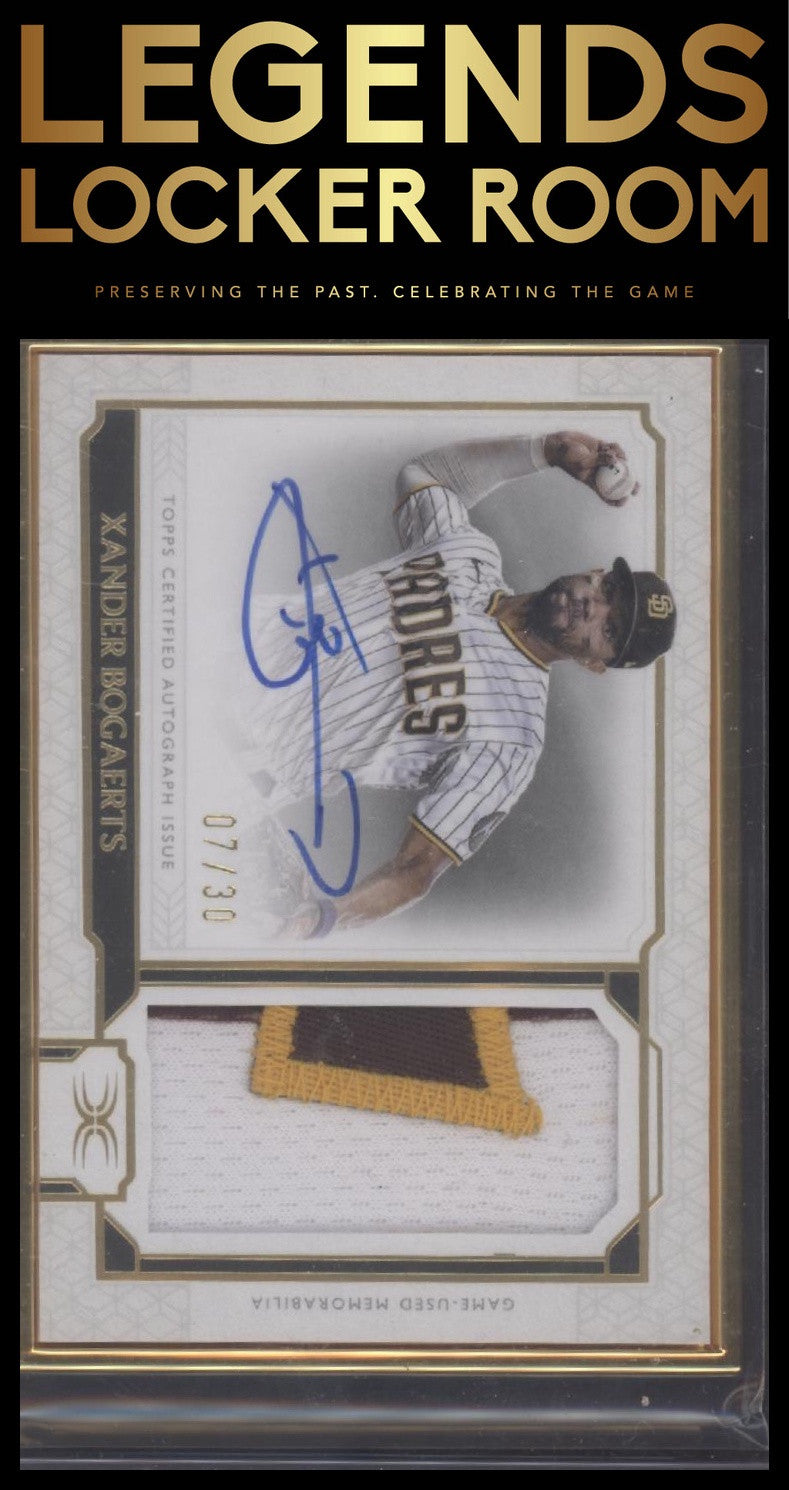 2024 Topps Definitive Collection Xander Bogaerts Definitive patch Auto /30