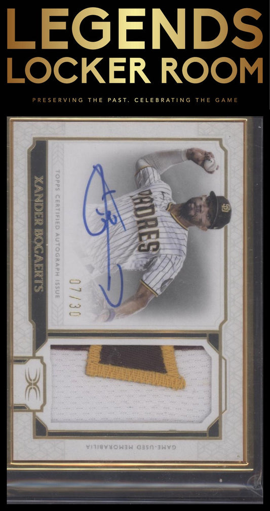 2024 Topps Definitive Collection Xander Bogaerts Definitive patch Auto /30