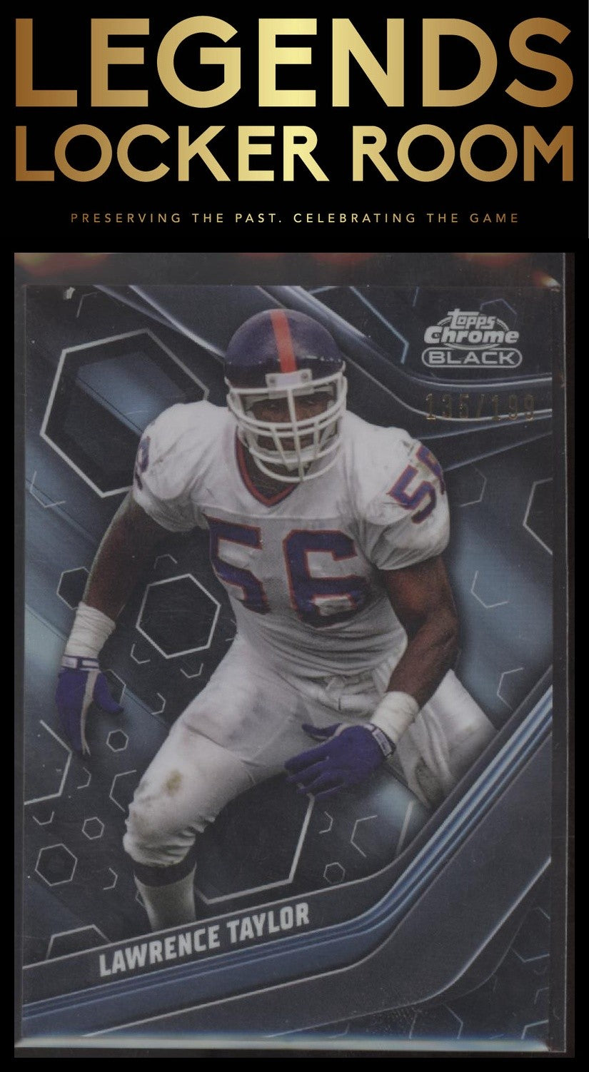 2023 Topps Composite Lawrence Taylor Chrome Black Black Refractor #/199