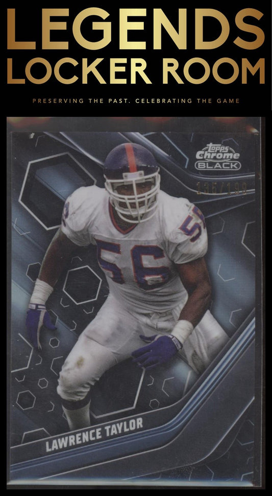 2023 Topps Composite Lawrence Taylor Chrome Black Black Refractor #/199