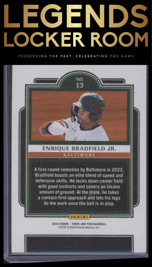 2024 Panini Three and Two #13 Enrique Bradfield Jr. Full Count #/32